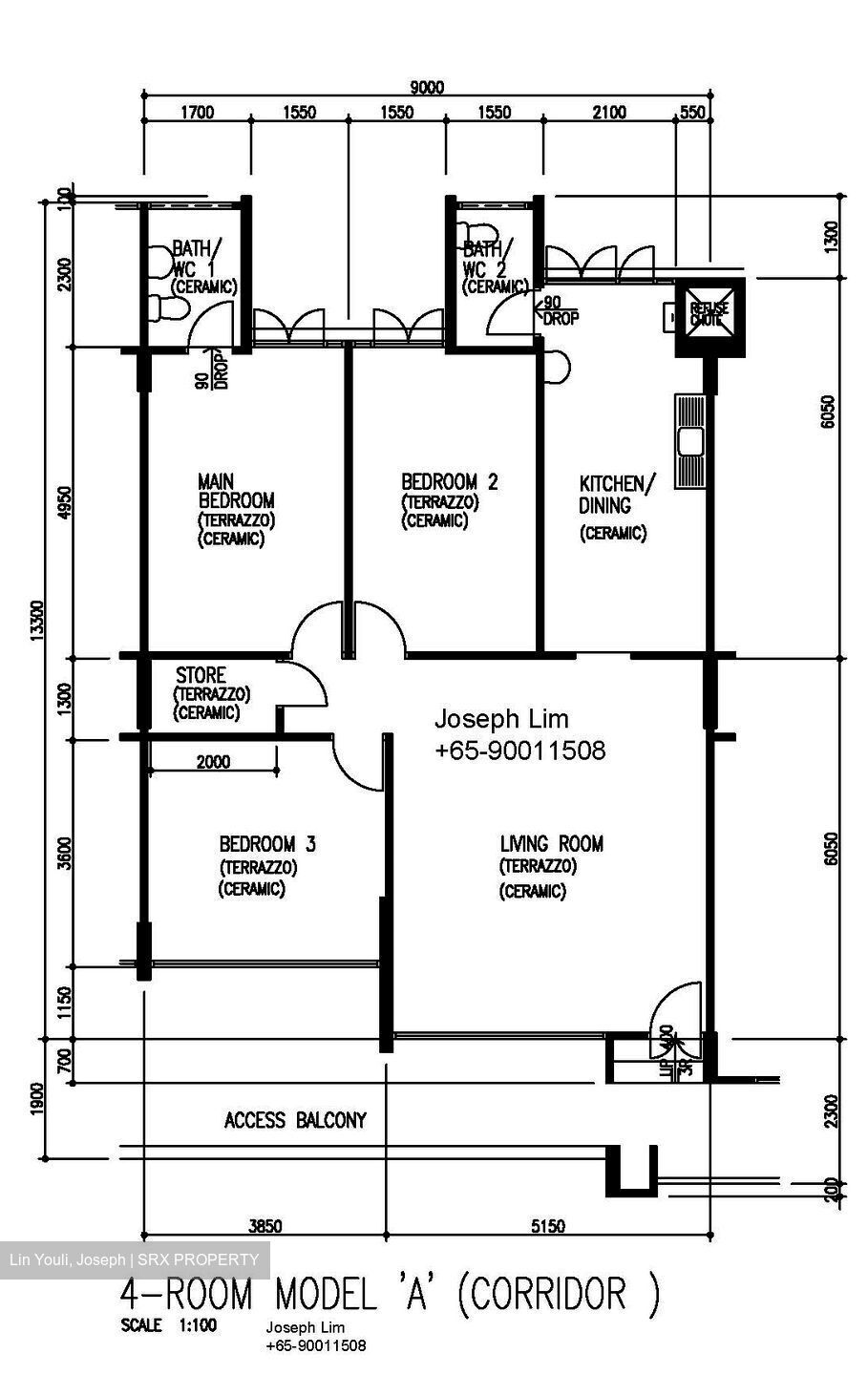 Blk 630 Yishun Street 61 (Yishun), HDB 4 Rooms #407921791